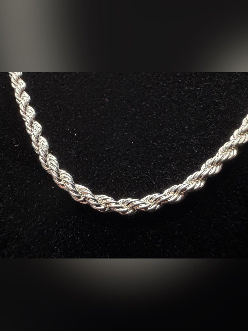 Rope Chain 18in 2.5MM WG plated dainty necklace brand new
